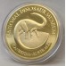 AUSTRALIA 24kt GOLD PLATED TOKEN . THE DINOSAUR COLLECTION . TYPE 1 PROOF